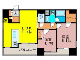 アブレスト動坂の物件間取画像